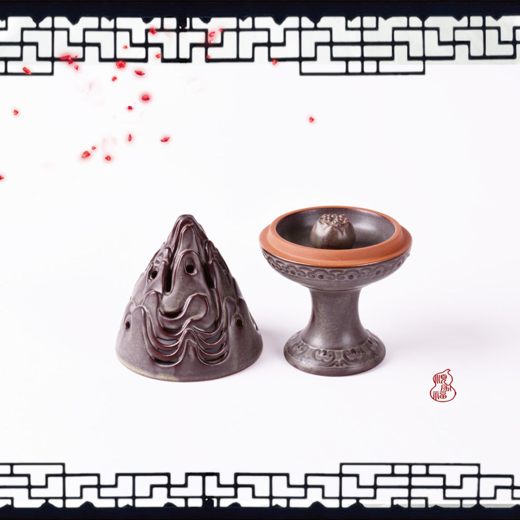 Ceramics Lotus Lantern Incense Burner Ceramic Handmade Sandalwood Censer Home Decoration