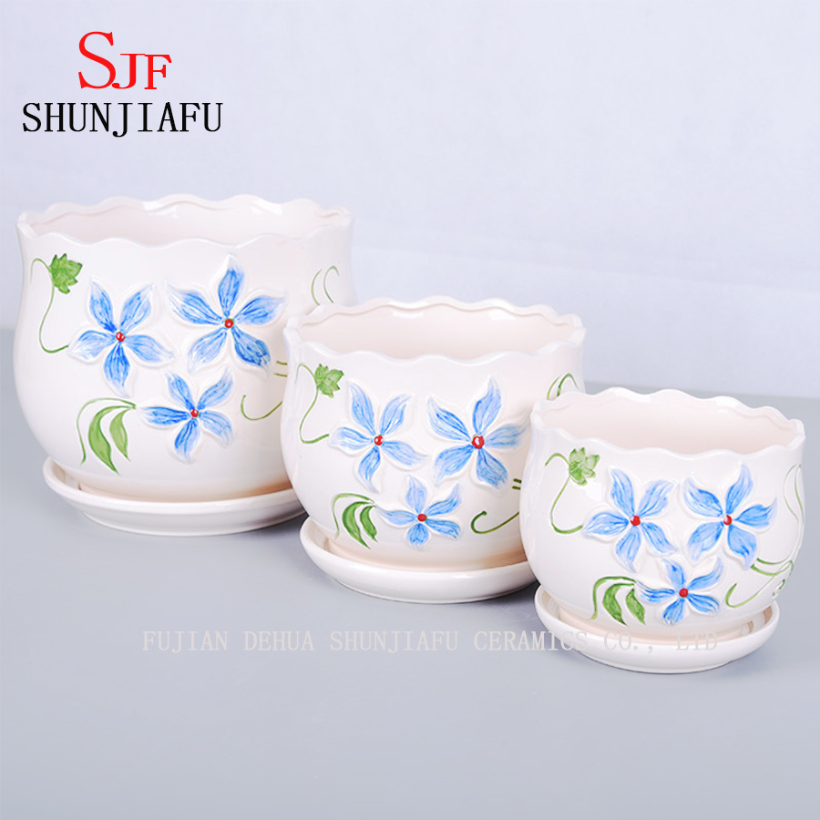 Fresh Quietly Elegant Ceramic Flowerpot