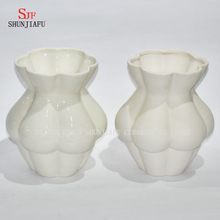 5 Design / Creative White Ceramic Pottery Art Nude Naked Female Body Flower Statue Vase Ornaments/Flowerpot
