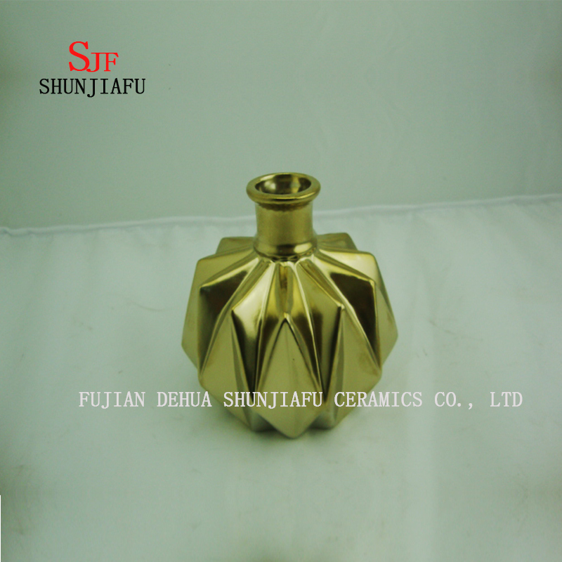 Electroplate Vase Home Deco Offbeat Decoration