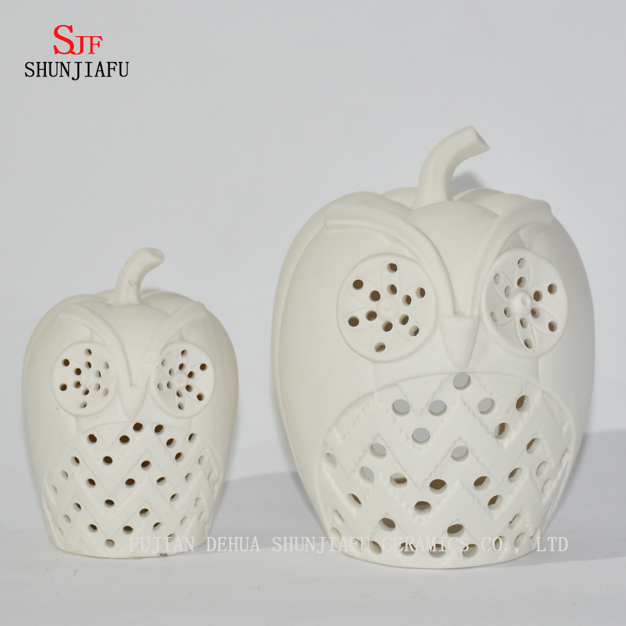 Pumpkin Shape Ceramic Candle Holders Halloween/Christmas