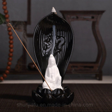 Ceramic Goddess of Mercy Incense Burner Incense Smoke Backflow Incense