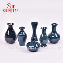 Mini Floret Bottle Ceramic Textured Vases Stoneware Vases Sapphire Floret Bottle