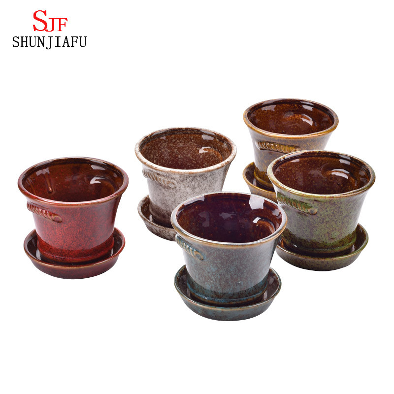 Ceramic Multi-Meat Flowerpot Wholesale, Creative Bonsai.