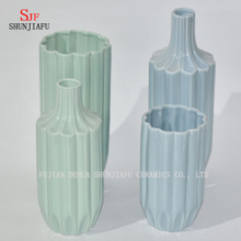 Ceramic Vase Set, Various Sizes, Blue, Green, Set of 2