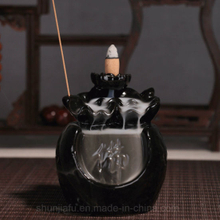 Chinese "Buddha" Letter Ceramic Smoke Backflow Incense Burner