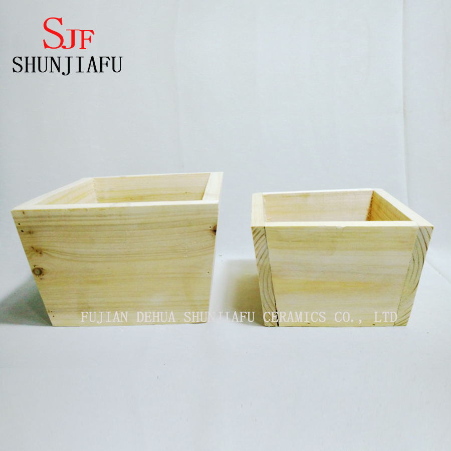 Creative Wooden Planter Small Wooden Planters for Succulent Plant