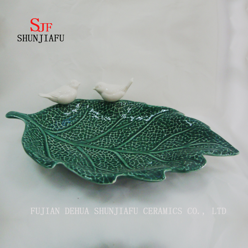 Multipurpose Ceramic Seasoning Dishes Appetizer Plates, Multicolor Porcelain Saucers Bowl Dinnerware (leaf Shape)