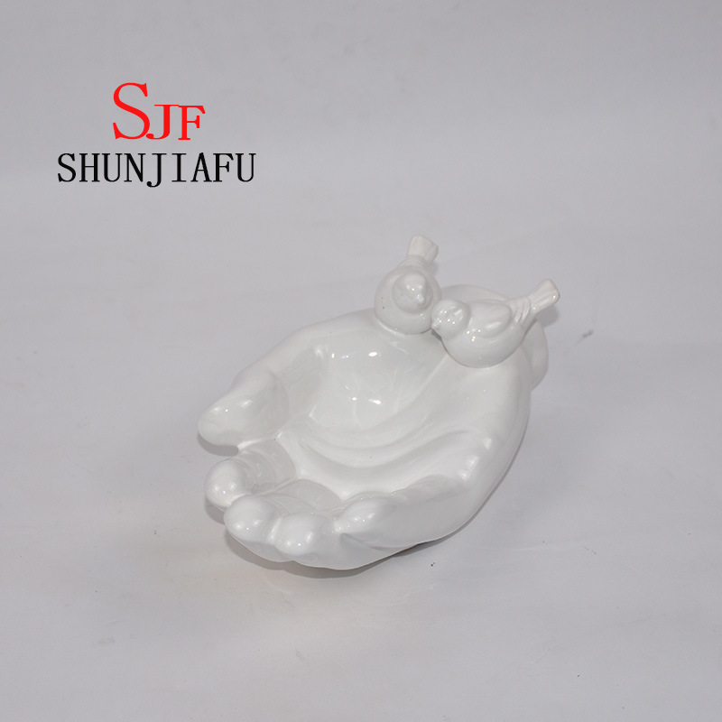 Ceramic Bergamot Snack or Fruit Plate/ Dish for Kitchenware (Blue)