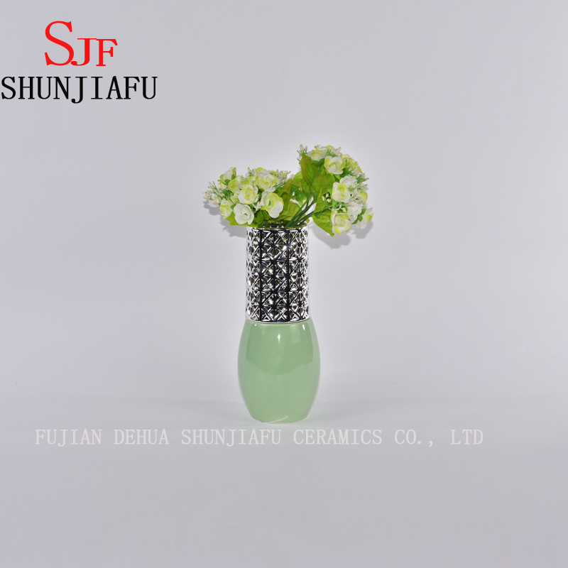 My Gift White Decorative Ceramic Flower Vase