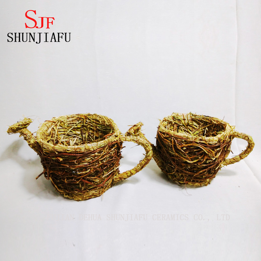 Rattan Flower Pot