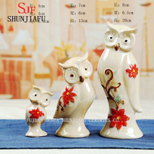 Animal Ornament Porcelain Decoration Owl Ceramic Crafts Art