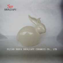 Cute Rabbit Ceramic Furnishing Articles for Living Room Home or Desk Decor Ceramic Animal
