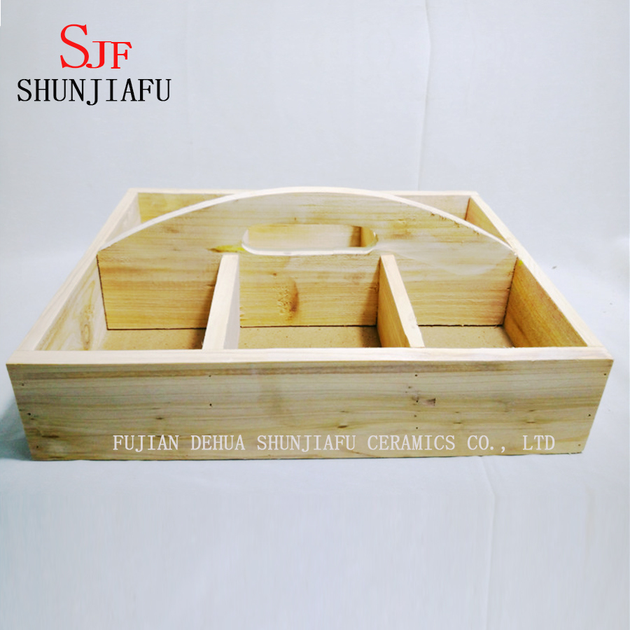 Creative Wooden Planter Small Wooden Planters for Succulent Plant