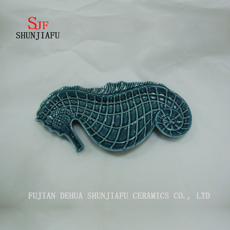 Ceramic Fish Dishes Multi-Purpose Tableware Dinner Plates-Ocean Series