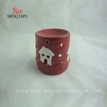 Round Shape, Incense Burner for Essence Ceramic (RED) /B