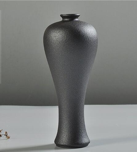 Modern Fashion Personality Special-Shaped Ceramic Black Vase
