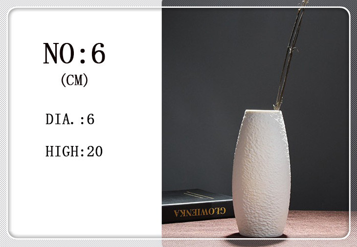 Wholesale Factory Price Various Elegant White Ceramic Porcelain Flower Vase