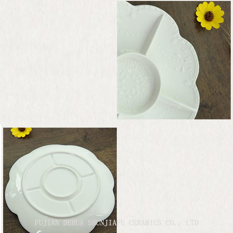 Exquisite Cceramic Fruit Plate Afternoon Tea Tray Cake Dessert