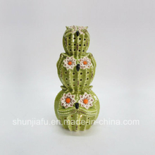 Ceramic LED Cactus 3 Ball Ornament