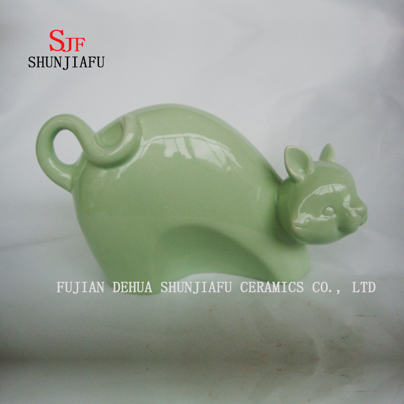 Simple Creative Ceramic Kitten, Home/Office/Desk Decoration