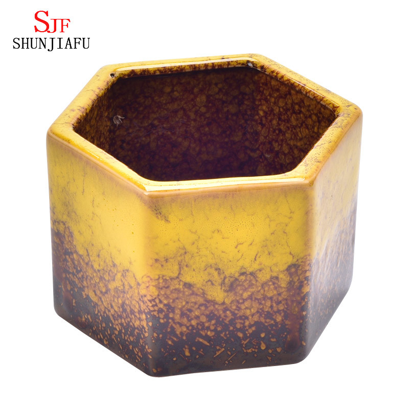 Gifts & Decor Ceramic Flowerpot Earthenware Planter