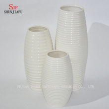 Multi-Style Ceramic White Bottles - Ceramic Vase / Set of 3