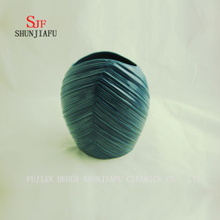 Blue Water Lines Ceramic Vase Set, 2 Sizes/B