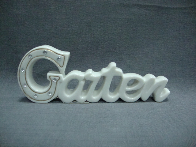 Ceramic Letter Decoration for Home /Festival /Office /SPA Decortation/B