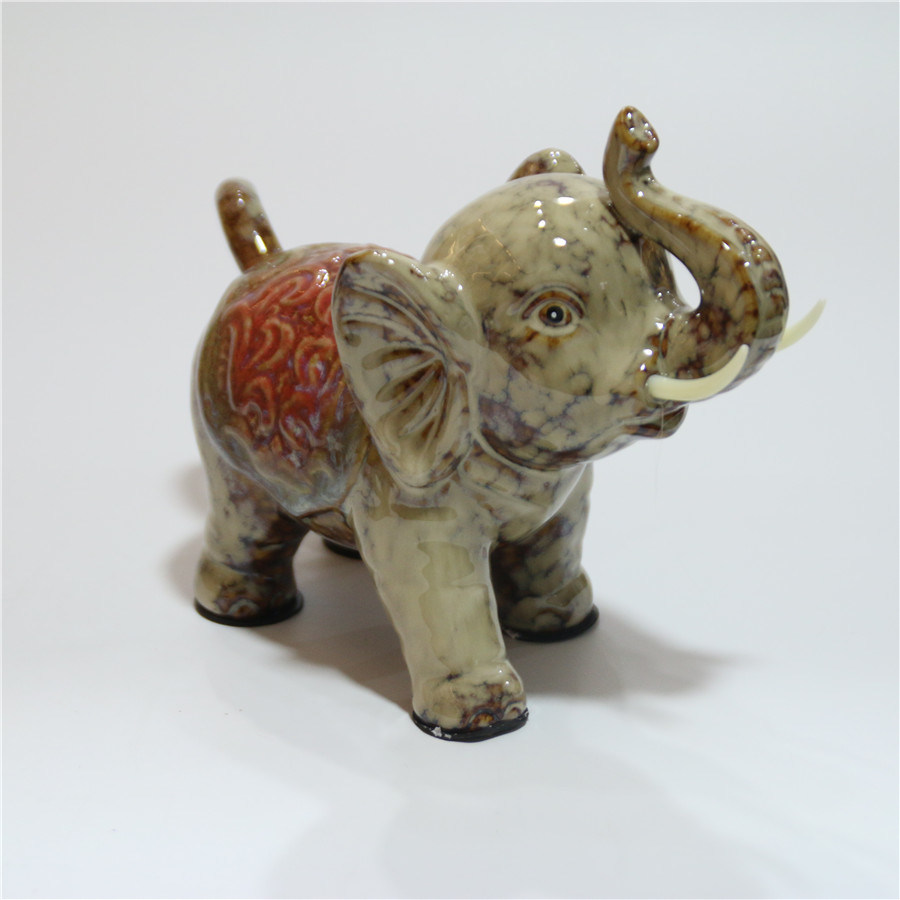 Ceramic Animal Elephant Home Office Decoration Furnishing