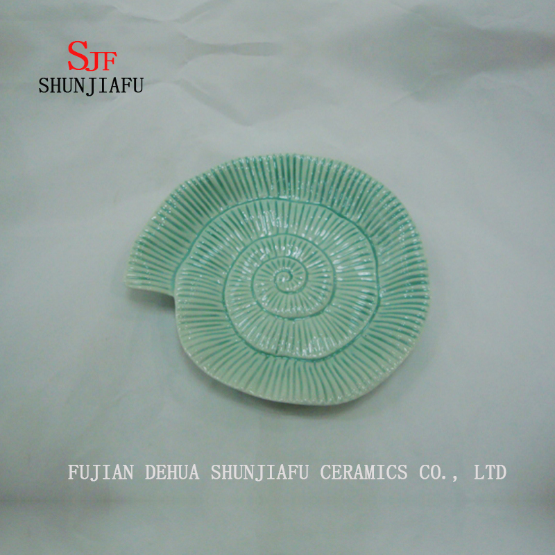 Ceramic Fish Dishes Multi-Purpose Tableware Dinner Plates-Ocean Series