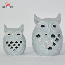 Owls Shape Ceramic Candle Holders/C