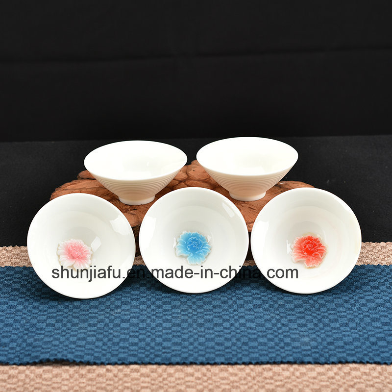 Ceramic Wide Mouth Tea Cup for Decoration