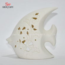 Small Fish Shape; Ceramic Design Tea Light Storm Lantern Candleholder