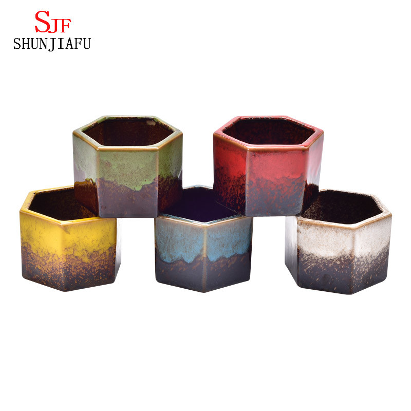 Gifts & Decor Ceramic Flowerpot Earthenware Planter