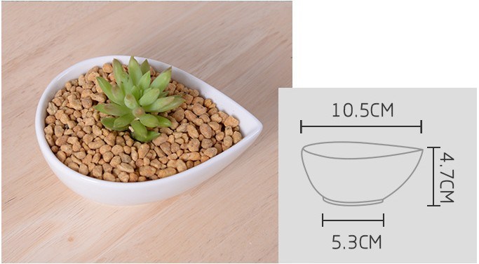 Adornment Characteristic Personality Desktop Small White Flowers Pot