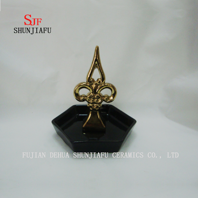 Creative Classic Black Style Jewelry Display Necklace Earring Bracelet Holder Organizer Rack Tower Gold