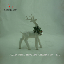 Ceramic Stand Deer Shape Desktop Decoration, Holiday Gift/B