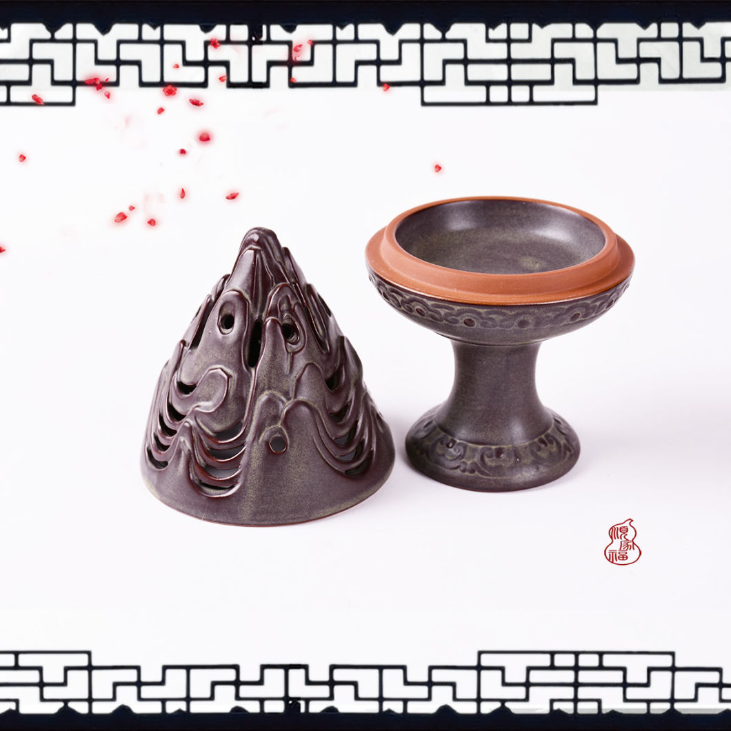 Ceramics Lotus Lantern Incense Burner Ceramic Handmade Sandalwood Censer Home Decoration