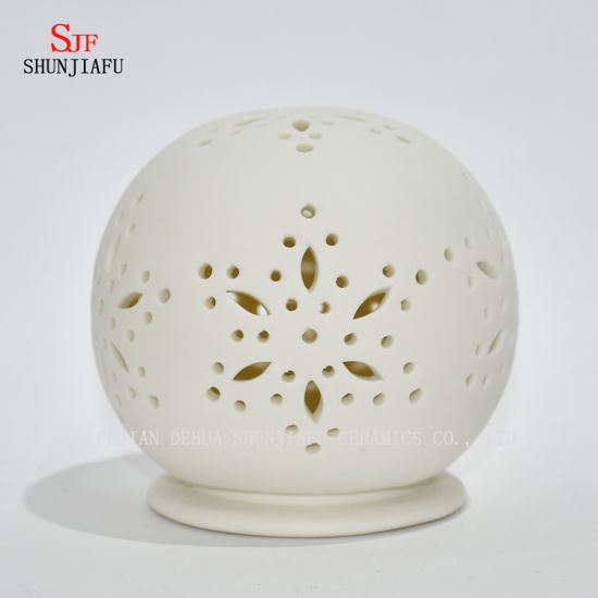 Round Shape Ceramic Candle Holder/Christmas Gift