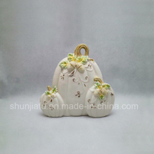 Ceramic Fruit Shape with Flowers for Home Furnings