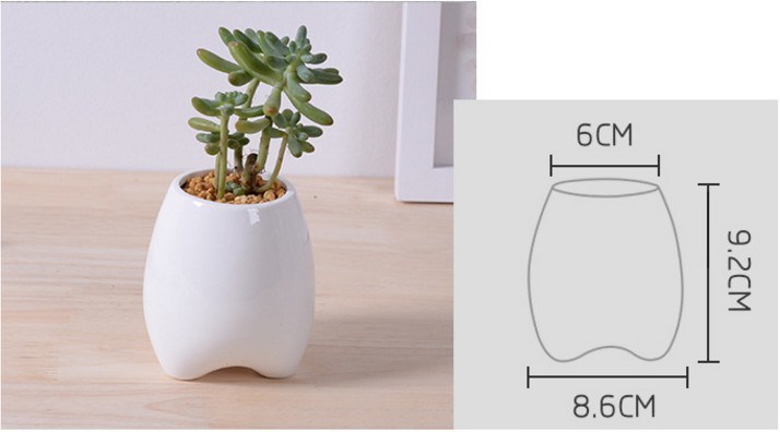 Ivory Creative Personality Fashion Ceramic Flower Pot