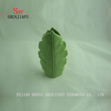 3 Size Green Banana Leaf Ceramic Vase/C