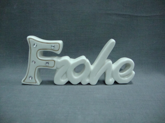 Ceramic Letter Decoration for Home /Festival /Office /SPA Decortation/B