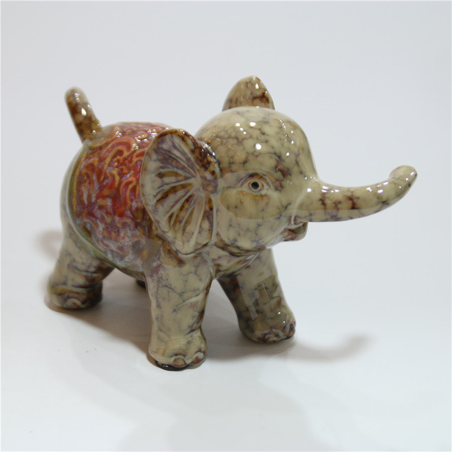 Ceramic Animal Elephant Home Office Decoration Furnishing