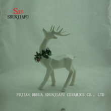 Ceramic Stand Deer Shape Desktop Decoration, Holiday Gift/a