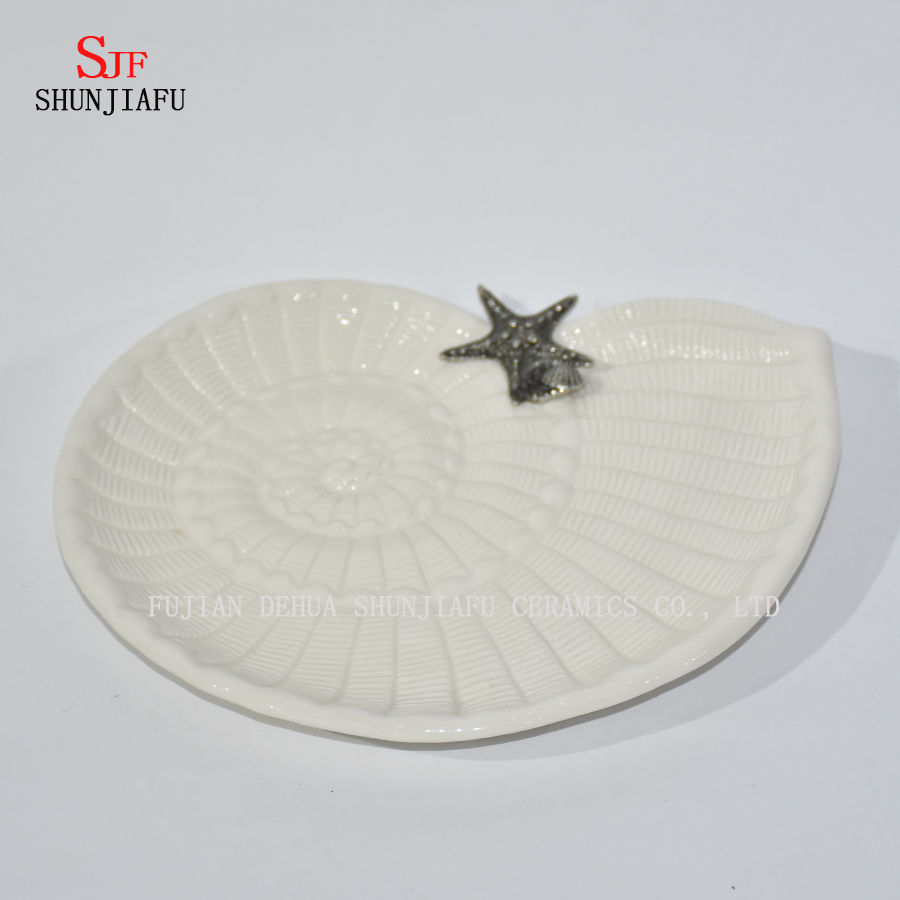 Ceramic Fish Dishes Multi-Purpose Tableware Dinner Plates-Ocean Series