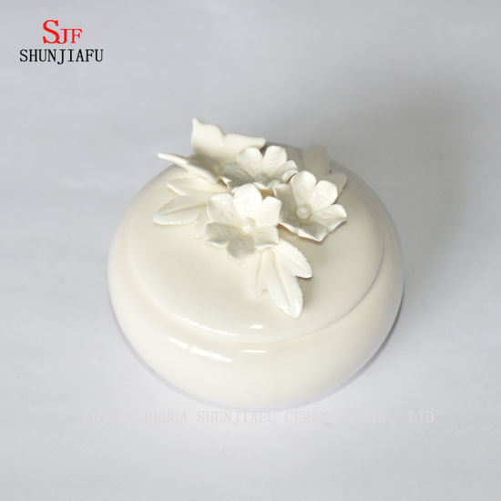 High-Grade White Porcelain Jewelry Box - Gift-Christmas