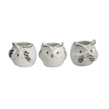 ceramic owl style design ceramic flowerpot