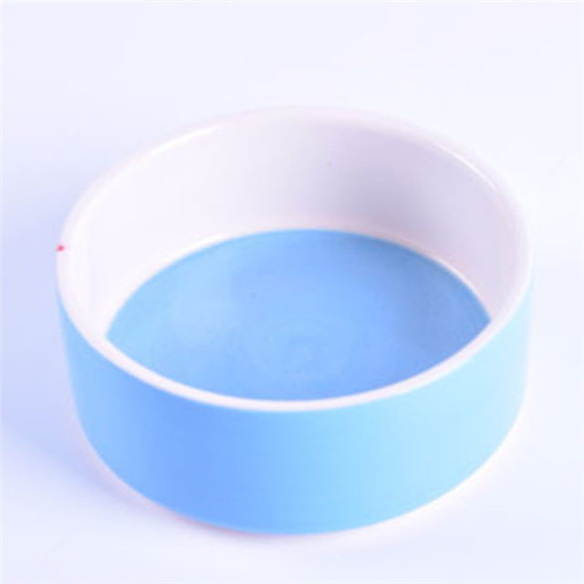  Light Blue Ceramic Pet Feeder Ceramic Dog Bowl